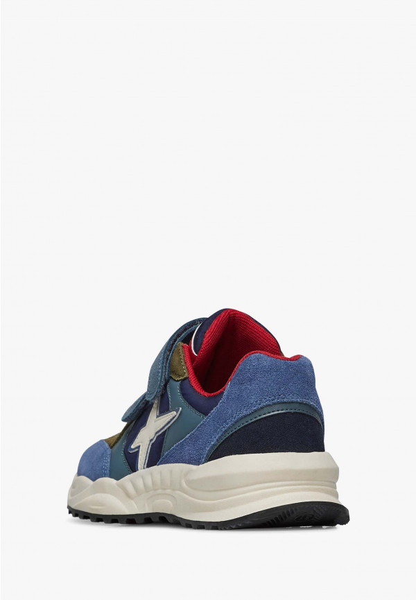 W6yz Sneakers in suede e tessuto tecnico Navy -CHEWINGUM JUNIOR VL Economico