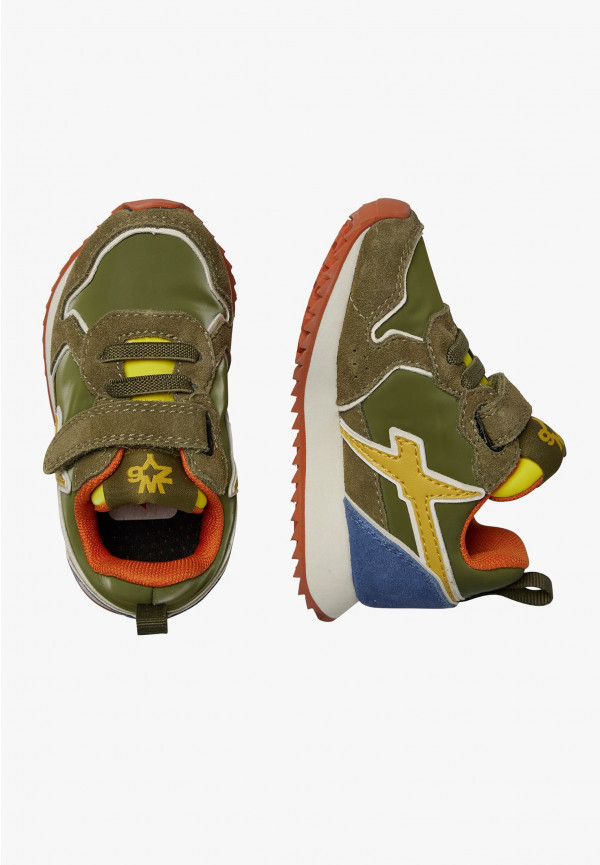 W6yz Sneakers in suede e tessuto tecnico Militare -JET-BABY Online