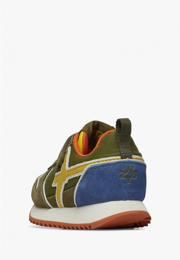 W6yz Sneakers in suede e tessuto tecnico Militare -JET-BABY Online
