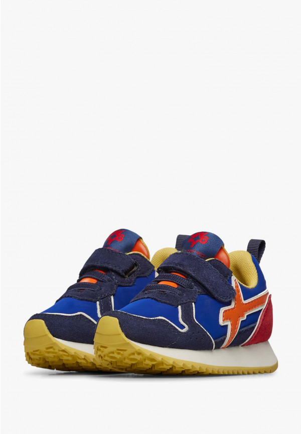 W6yz Sneakers in suede e tessuto tecnico Nero -JET-BABY Outlet