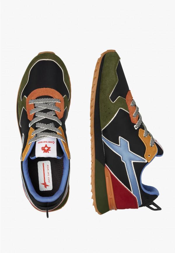 W6yz Sneakers in tessuto tecnico e suede Militare -JET-M Vendita Calda