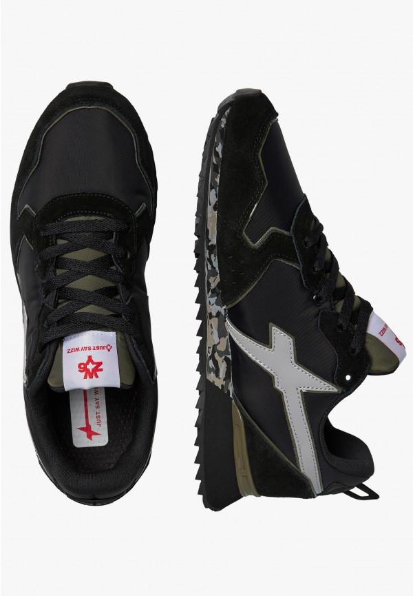 W6yz Sneakers in tessuto tecnico e suede Nero -JET-M Saldi Di Fabbrica