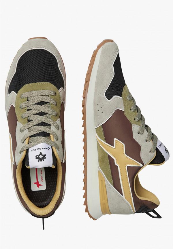 W6yz Sneakers in tessuto tecnico e suede Tortora -JET-M Nuova