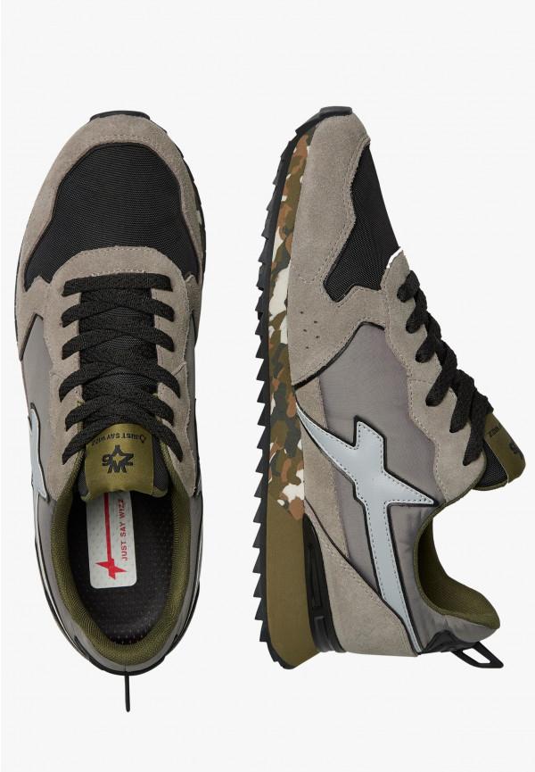 W6yz Sneakers in tessuto tecnico e suede Grigio-Nero -JET-M Moda
