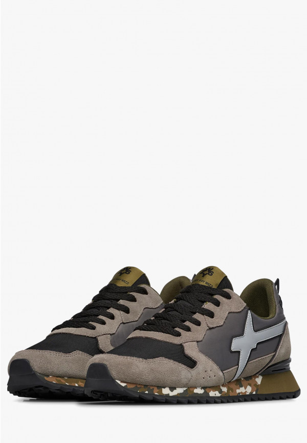 W6yz Sneakers in tessuto tecnico e suede Grigio-Nero -JET-M Moda