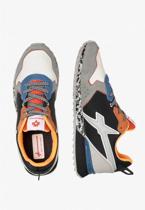 W6yz Sneakers in tessuto tecnico e suede Nero -JET-M Solo un giorno rimasto