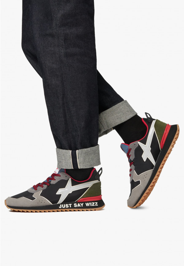 W6yz Sneakers in tessuto tecnico e suede Grigio -JET-M Italy