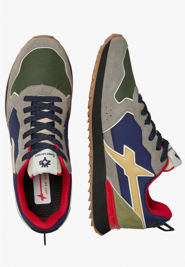 W6yz Sneakers in tessuto tecnico e suede Grigio-Blu -JET-M Italia
