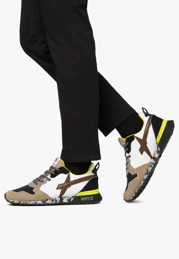 W6yz Sneakers in tessuto tecnico e suede Bianco-Grigio -JET-M 2025