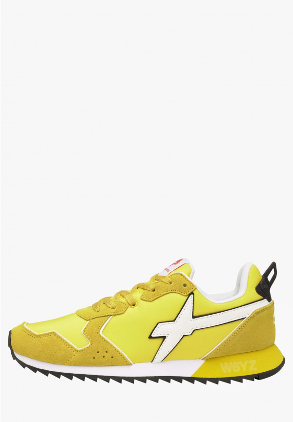 W6yz Sneakers in tessuto tecnico e suede Giallo -JET-M Vendita
