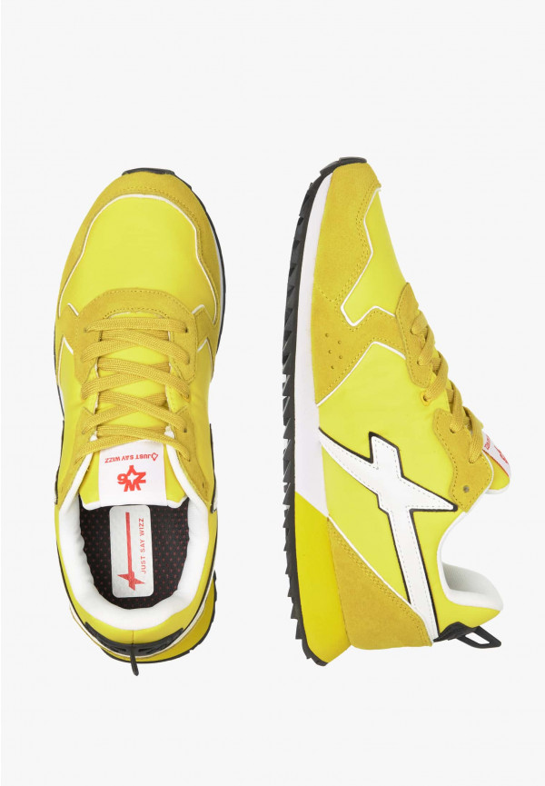 W6yz Sneakers in tessuto tecnico e suede Giallo -JET-M Vendita