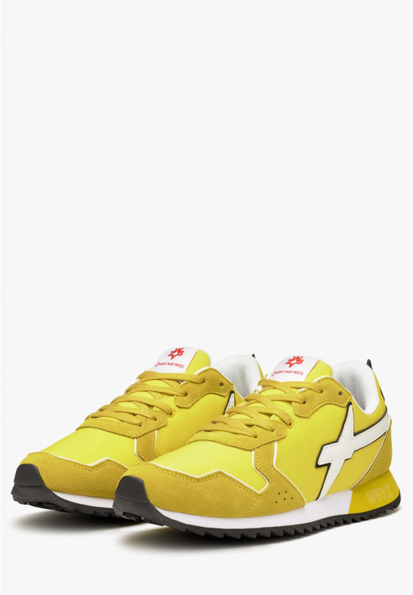 W6yz Sneakers in tessuto tecnico e suede Giallo -JET-M Vendita