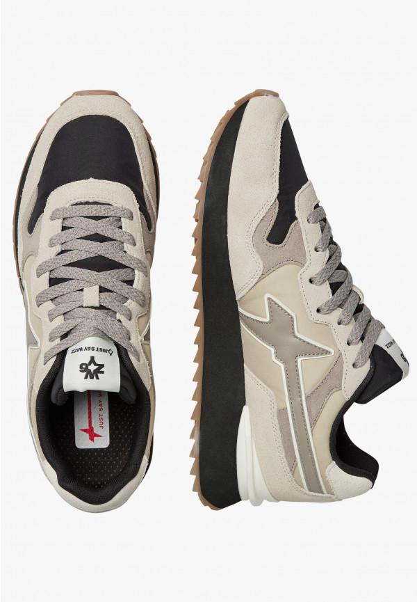 W6yz Sneakers in tessuto tecnico e suede Beige -YAK-M Negozi Online