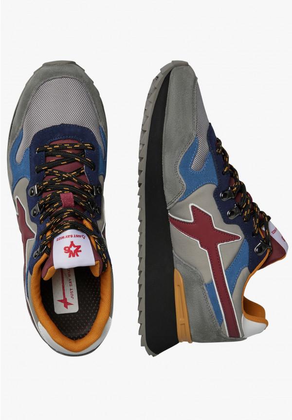 W6yz Sneakers in suede e tessuto tecnico Antracite -YAK-M Consegna Veloce