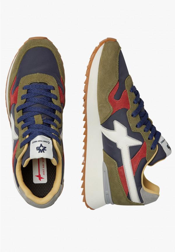 W6yz Sneakers in tessuto tecnico e suede Blu scuro -YAK-M Promozione Limitata