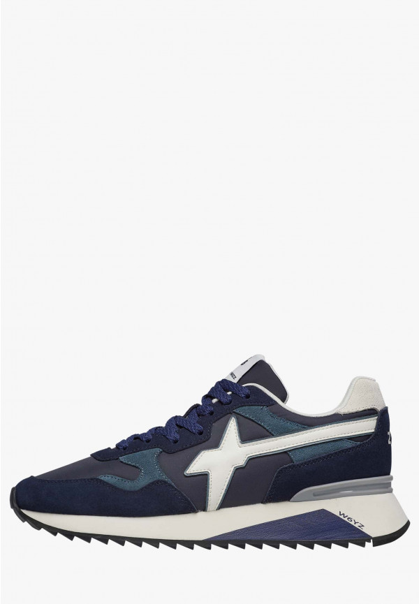 W6yz Sneakers in tessuto tecnico e suede Navy -YAK-M Affare Del Giorno