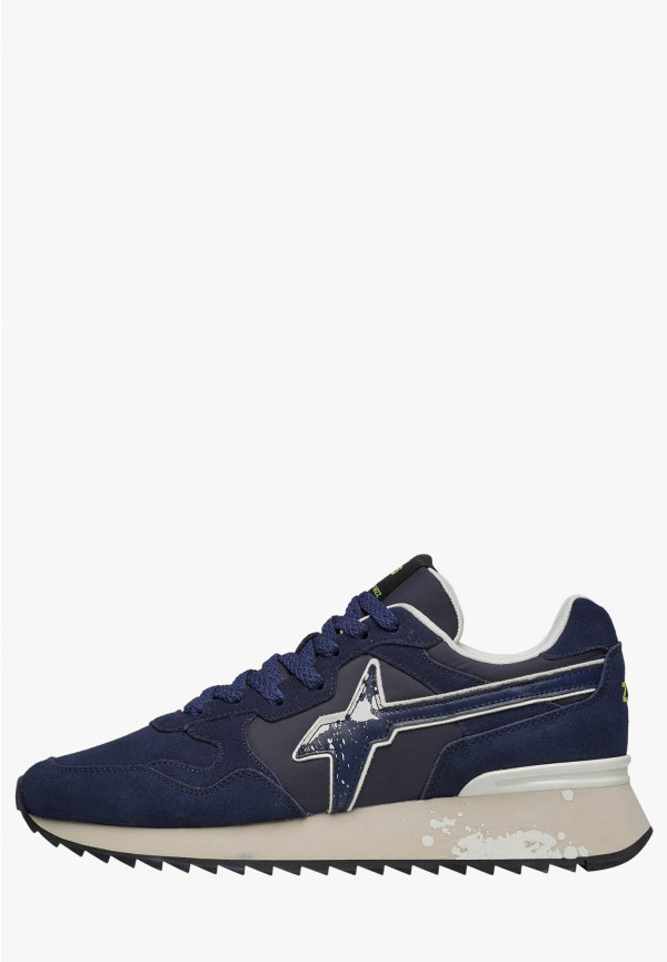 W6yz Sneakers in tessuto tecnico e suede Navy -YAK-M Prezzo Ridotto