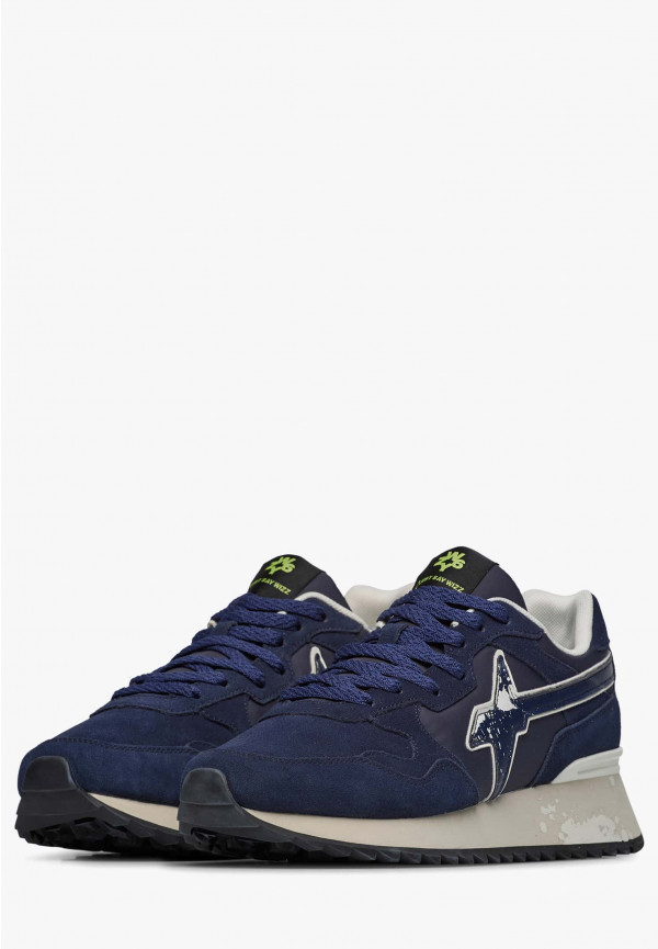 W6yz Sneakers in tessuto tecnico e suede Navy -YAK-M Prezzo Ridotto
