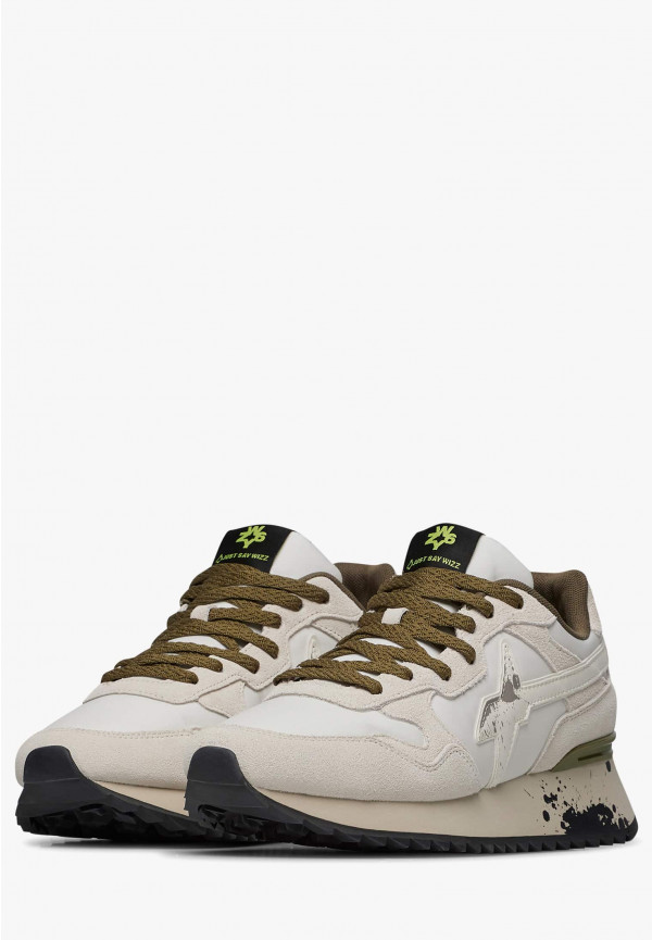 W6yz Sneakers in tessuto tecnico e suede Bianco -YAK-M Novità