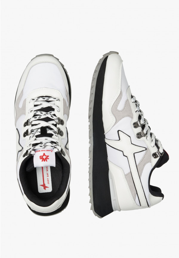 W6yz Sneakers in ecopelle e tessuto tecnico Bianco -YAK-M Negozi Online