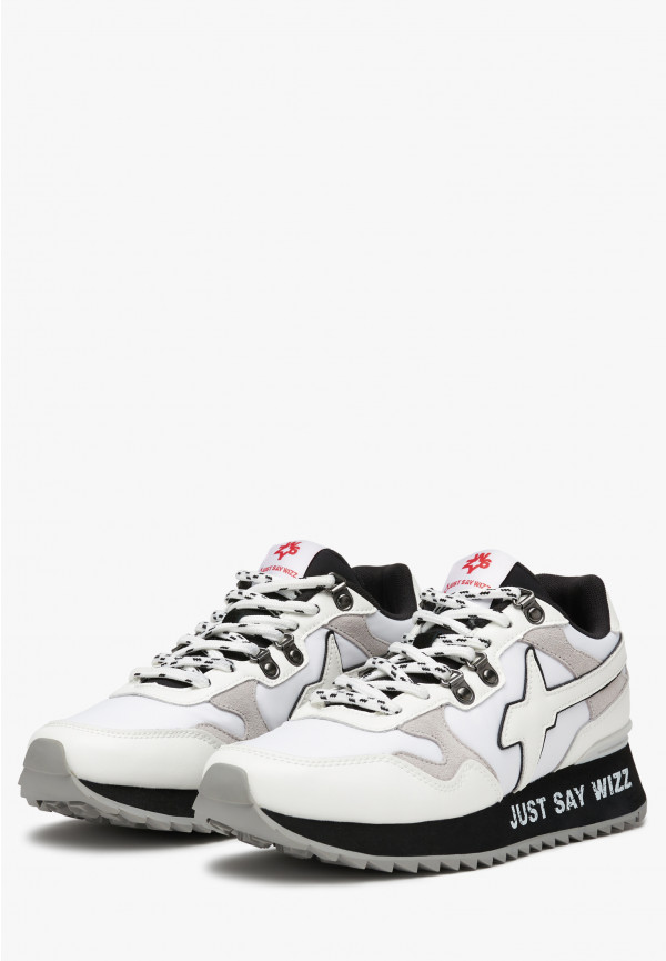 W6yz Sneakers in ecopelle e tessuto tecnico Bianco -YAK-M Negozi Online