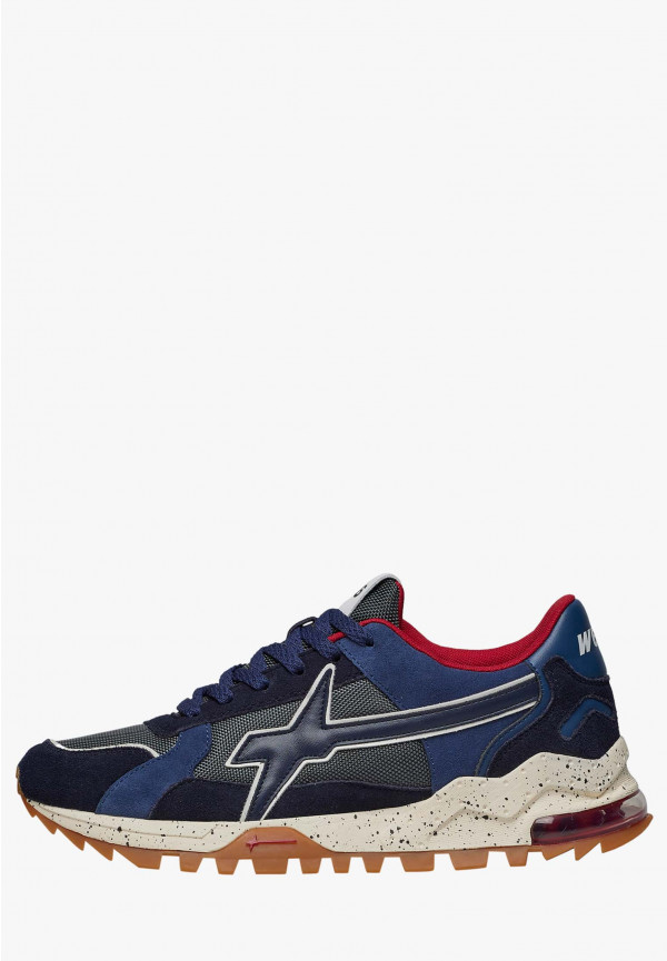 W6yz Sneakers in suede e tessuto tecnico Navy -BREEZE 3-M Online