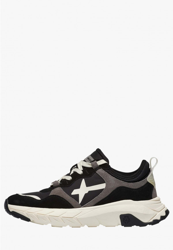 W6yz Sneakers in suede e tessuto tecnico Nero -NEXT-M In Vendita