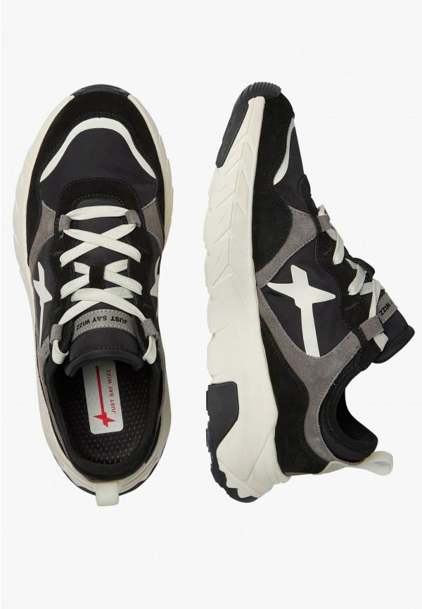 W6yz Sneakers in suede e tessuto tecnico Nero -NEXT-M In Vendita