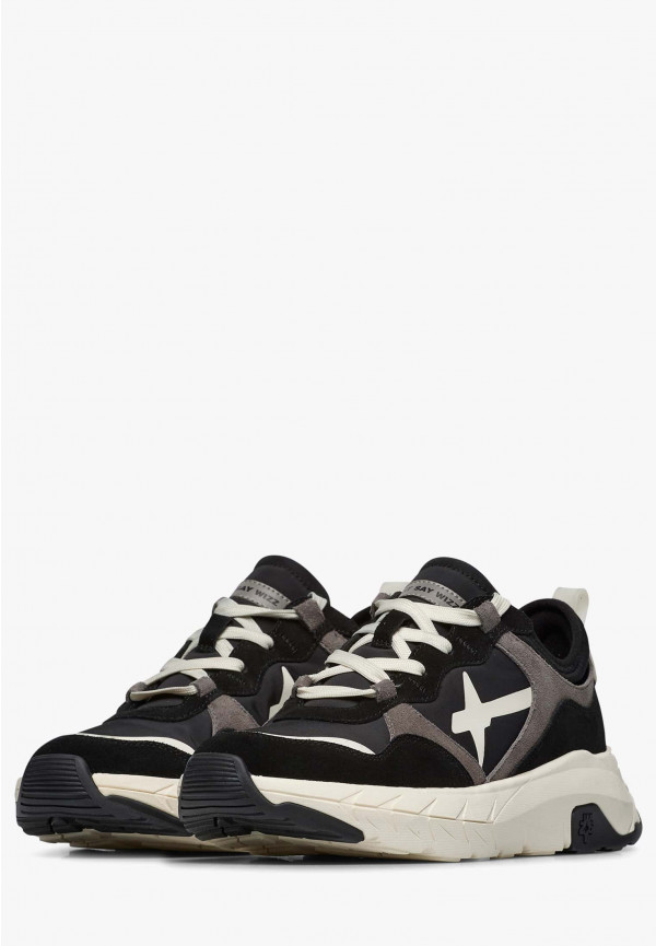W6yz Sneakers in suede e tessuto tecnico Nero -NEXT-M In Vendita