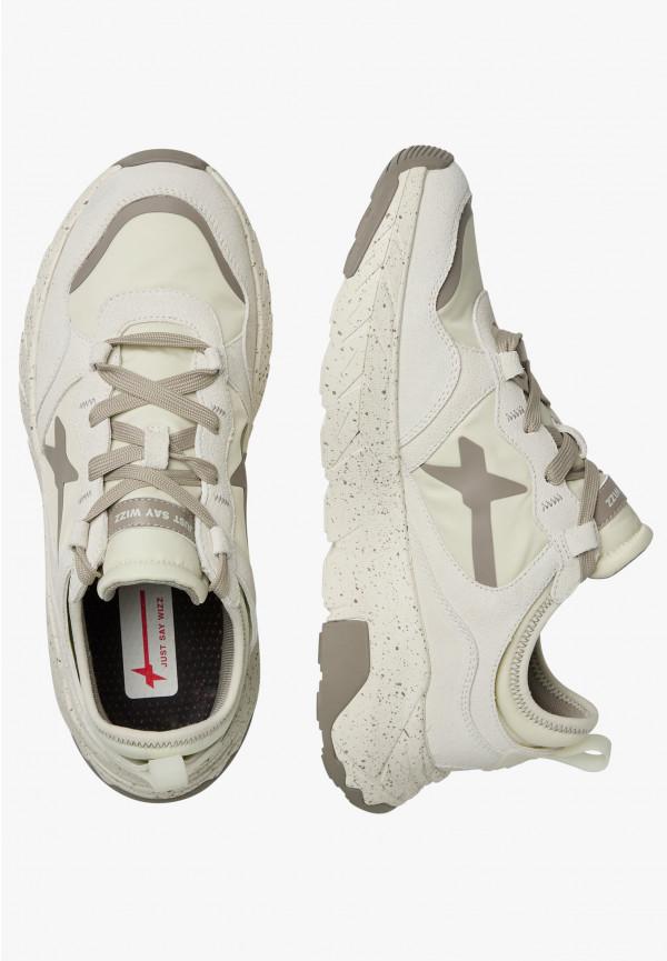 W6yz Sneakers in suede e tessuto tecnico Bianco panna -NEXT-M Offerte