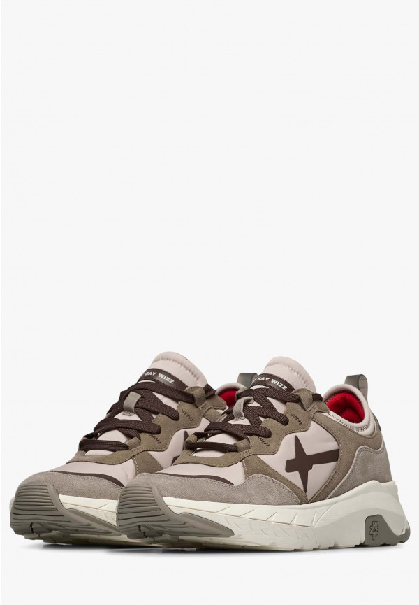 W6yz Sneakers in suede e tessuto tecnico Tortora -NEXT-M Hotsell