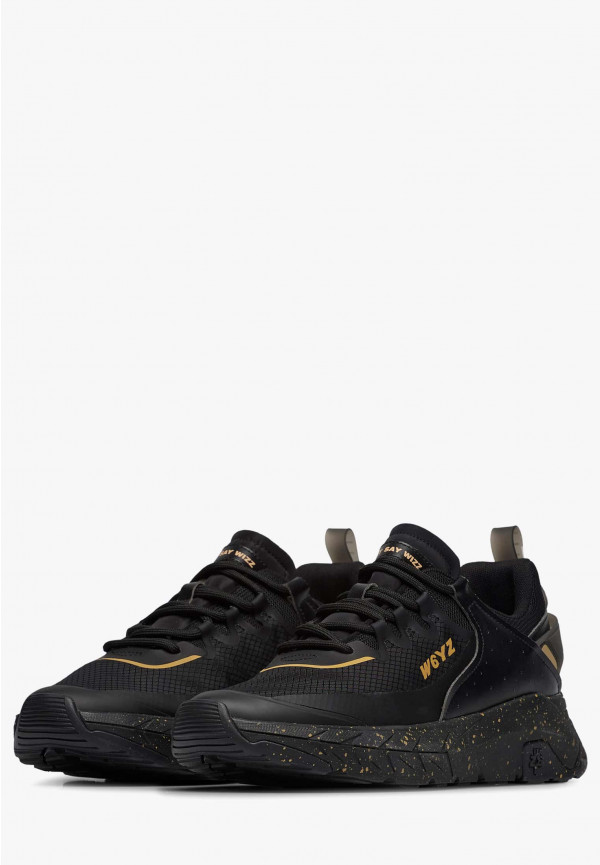 W6yz Sneakers in ecopelle e tessuto tecnico Nero -WILL-M Vendita Calda