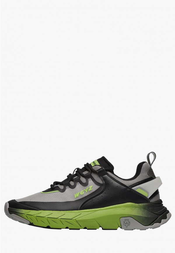 W6yz Sneakers in ecopelle e tessuto tecnico Grigio -WILL-M Vendita Economica