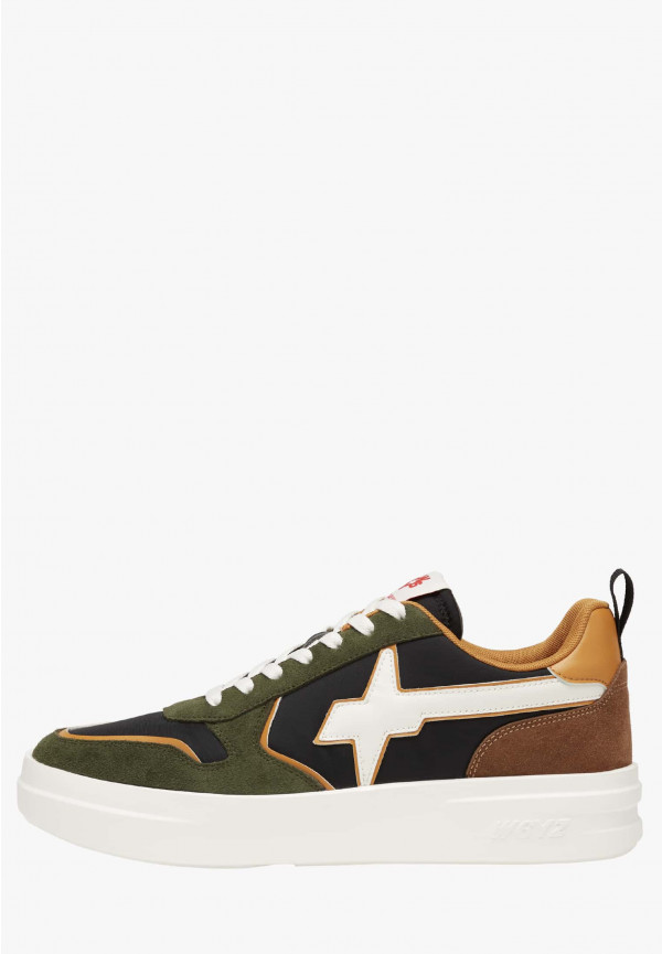 W6yz Sneakers in tessuto tecnico e suede Militare -BOND-M Vendite Flash