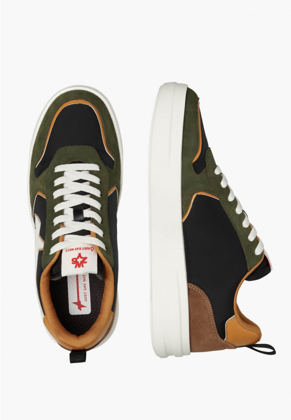 W6yz Sneakers in tessuto tecnico e suede Militare -BOND-M Vendite Flash