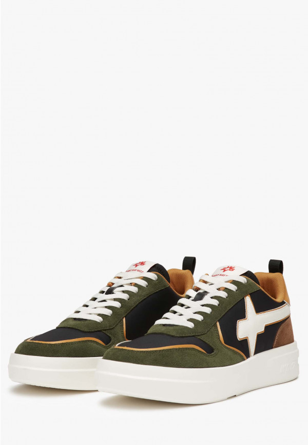 W6yz Sneakers in tessuto tecnico e suede Militare -BOND-M Vendite Flash