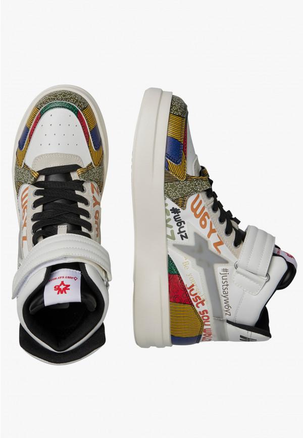 W6yz Sneakers alla caviglia in pelle Bianco -Q-UNI In Saldo