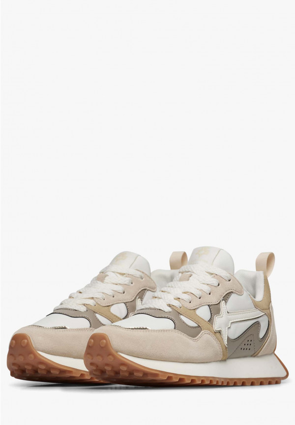W6yz Sneakers in suede e tessuto tecnico Bianco panna -LOOP-W 2025