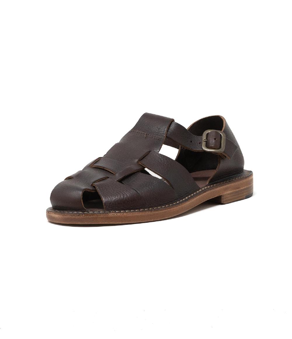 Wally Walker Astorflex – sandalo uomo in pelle Monkflex caffè In Saldo