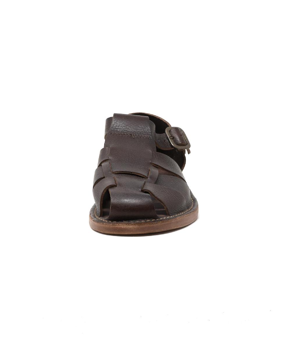Wally Walker Astorflex – sandalo uomo in pelle Monkflex caffè In Saldo