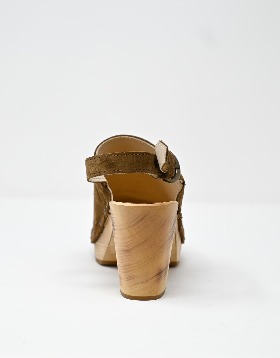 Wally Walker zoccolo in pelle scamosciata dark chestnut Olandflex by astorflex Novità
