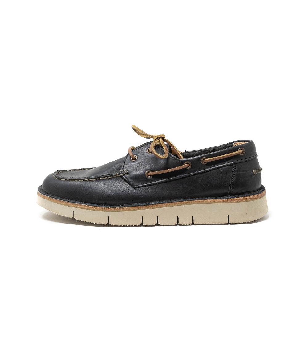 Wally Walker Astorflex – mocassino da barca in pelle Boatflex nero Hotsell