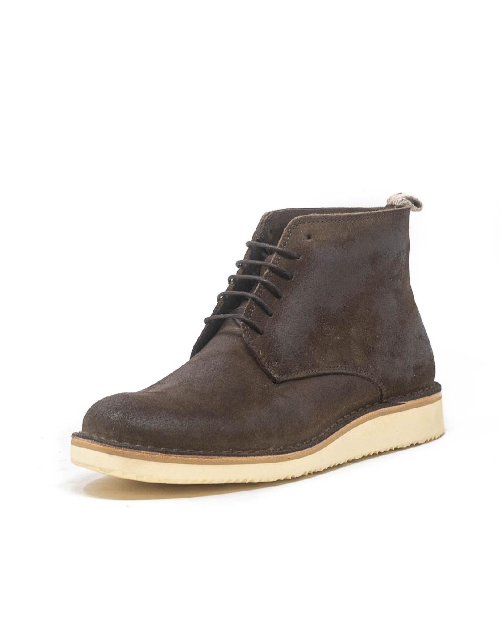 Wally Walker Astorflex – stivale uomo in pelle scamosciata Midflex Dark Chestnut Vendita Economica