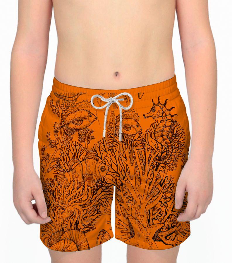 Zeybra COSTUME BAMBINO FLUO PRINT ORANGE FLUO Outlet