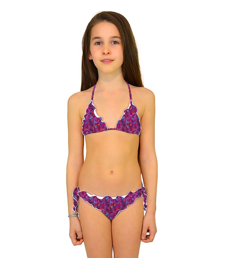 Zeybra SLIP BAMBINA ARRICCIATO BOTANIC FUXIA Offerte