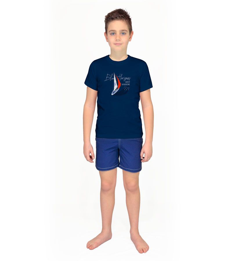 Zeybra T-SHIRT BAMBINO BLU Moda