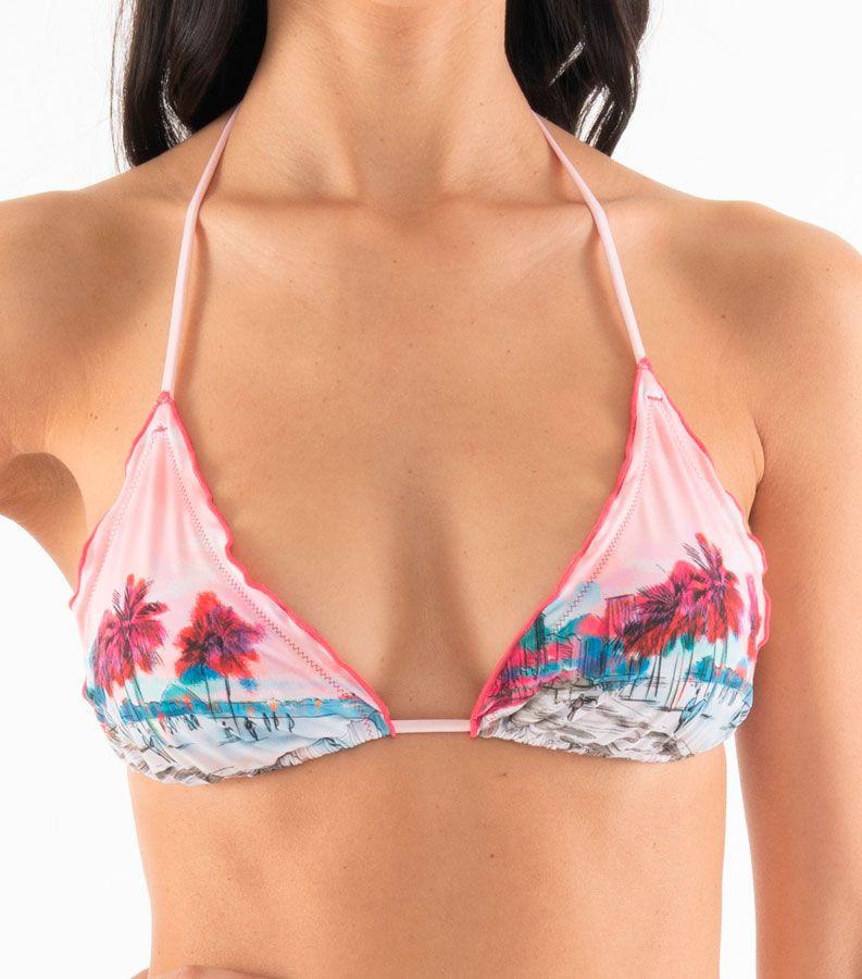 Zeybra TRIANGOLO DONNA ARRICCIATO BRASILE ROSA Soddisfazione Garantita