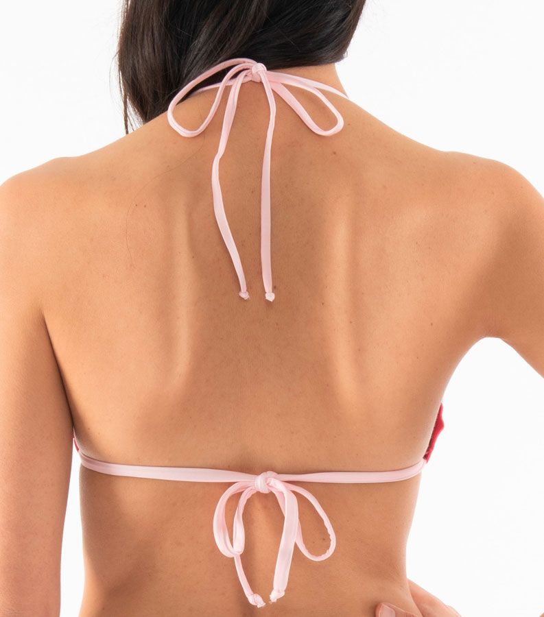 Zeybra TRIANGOLO DONNA ARRICCIATO BRASILE ROSA Soddisfazione Garantita