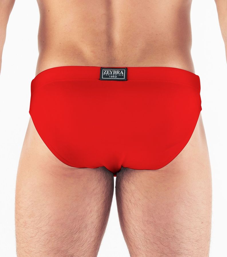 Zeybra SLIP UOMO TINTA UNITA RED RACE Nuova