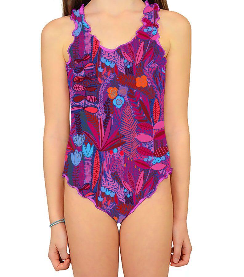 Zeybra COSTUME INTERO BAMBINA BOTANIC FUXIA Negozio